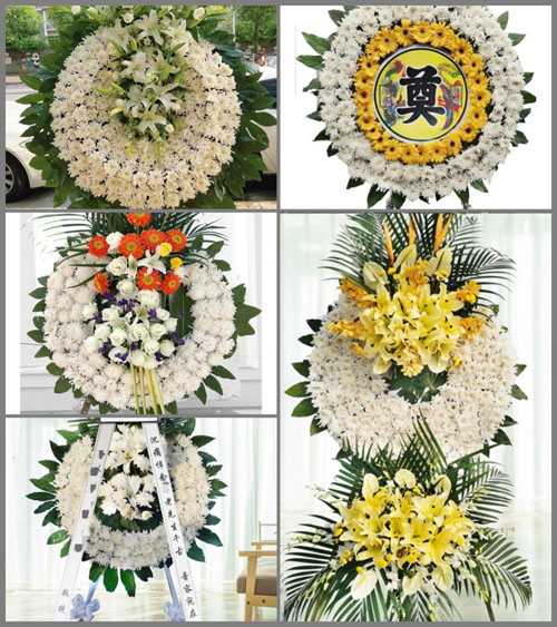 湖南永州道县桥头镇烈马村花圈速递